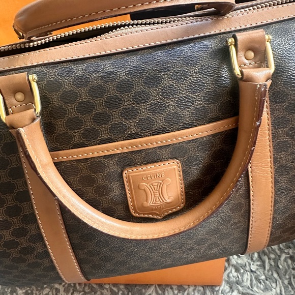 ✨❌SOLD❌VINTAGE CELINE MACADAM BOSTON BAG✨ - Picture 5 of 16